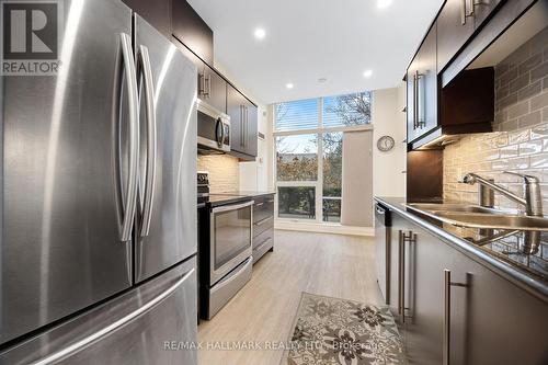 114 - 18 Harding Boulevard, Richmond Hill, ON - Indoor Photo Showing Kitchen With Stainless Steel Kitchen With Double Sink With Upgraded Kitchen