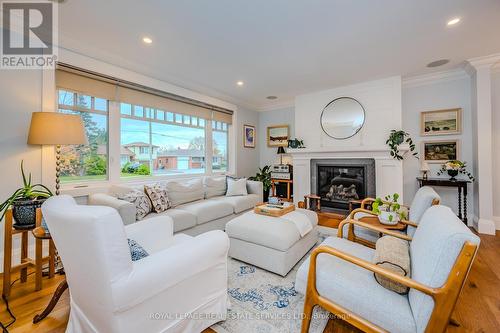 433 Pinegrove Road, Oakville, ON - Indoor Photo Showing Living Room With Fireplace