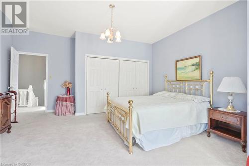 Large Primary Bedroom w/Double Closets, 9 ft Ceilings. - 125 Concession 10, Saugeen Shores, ON - Indoor Photo Showing Bedroom