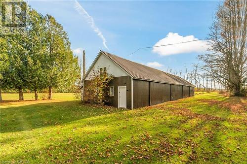 Older Shed (barn) Approximately 25 x 100 ft. Built in 1950. Sheet Steel on Concrete Slab W/Hydro. 9 ft Ceiling. Chicken Coop At the Back. - 125 Concession 10, Saugeen Shores, ON - Outdoor