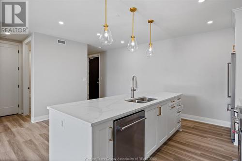 1855 Wyoming Unit# 103, Lasalle, ON - Indoor Photo Showing Kitchen With Double Sink With Upgraded Kitchen