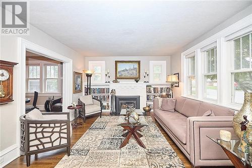 676 Niagara Street, St. Catharines, ON - Indoor Photo Showing Living Room With Fireplace