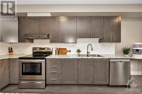 2538 River Mist Road, Ottawa, ON - Indoor Photo Showing Kitchen With Stainless Steel Kitchen With Double Sink With Upgraded Kitchen