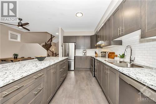 2538 River Mist Road, Ottawa, ON - Indoor Photo Showing Kitchen With Stainless Steel Kitchen With Double Sink With Upgraded Kitchen