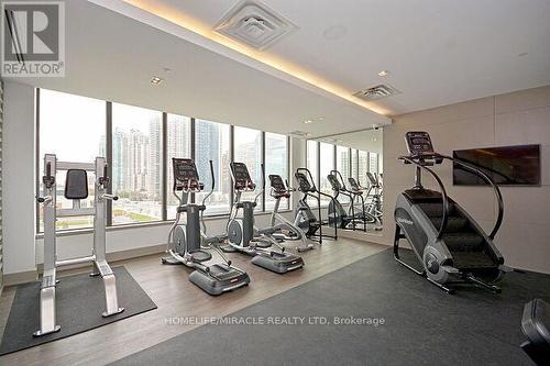 4206 - 4011 Brickstone Mews, Mississauga, ON - Indoor Photo Showing Gym Room