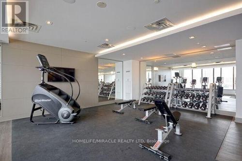 4206 - 4011 Brickstone Mews, Mississauga, ON - Indoor Photo Showing Gym Room