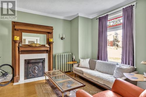 105 Aylmer Street S, Peterborough (Downtown), ON - Indoor Photo Showing Living Room With Fireplace