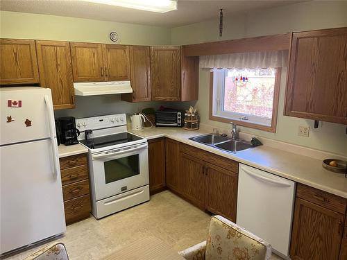 231 Durum Drive, Brandon, MB - Indoor Photo Showing Kitchen With Double Sink