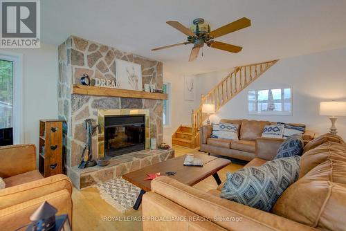 346 North Shore Road, Rideau Lakes, ON - Indoor Photo Showing Living Room With Fireplace