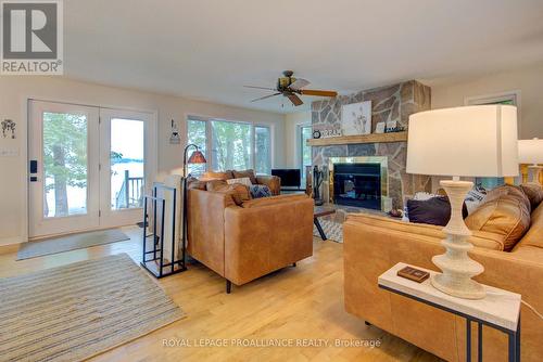 346 North Shore Road, Rideau Lakes, ON - Indoor Photo Showing Living Room With Fireplace