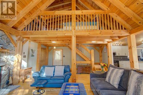 2012 Shibley Road, Central Frontenac (Frontenac Centre), ON - Indoor Photo Showing Living Room With Fireplace