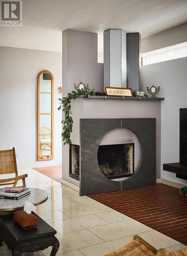 31 Governors Road, Toronto, ON - Indoor Photo Showing Living Room With Fireplace