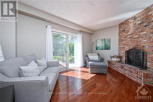 68 Ramsgate, Ottawa, ON - Indoor Photo Showing Living Room With Fireplace