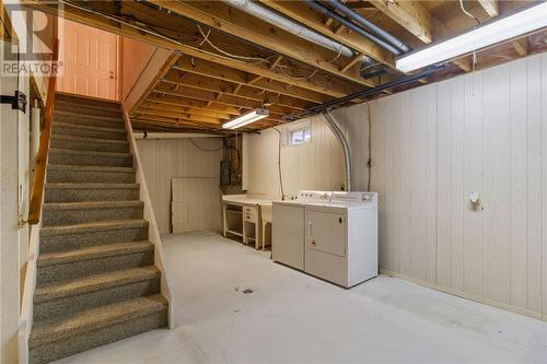 Downstairs with laundry area complete with laundry sink. Lots of room for drying racks. - 118 Beley Street, Brockville, ON - Indoor