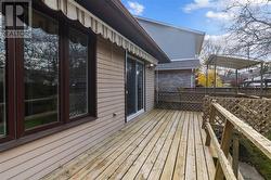 Back deck with electric awning - 