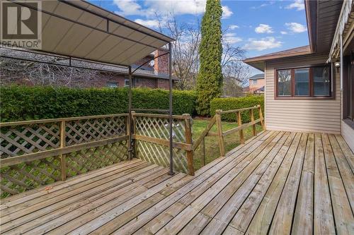 Back deck with shelter and enclosed backyard - 118 Beley Street, Brockville, ON - Outdoor With Deck Patio Veranda With Exterior