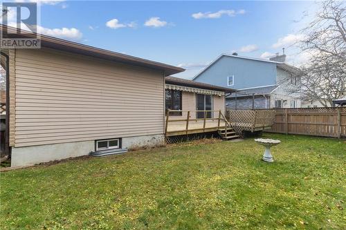 Back view of the home with enclosed fencing. - 118 Beley Street, Brockville, ON - Outdoor With Deck Patio Veranda