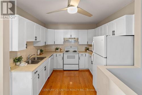 402 Mcdonnel Street, Peterborough (Monaghan), ON - Indoor Photo Showing Kitchen With Double Sink