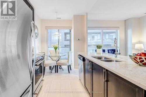 420 - 39 Annie Craig Drive, Toronto, ON - Indoor Photo Showing Kitchen With Double Sink