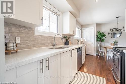 Upper - 34 Briarwood Crescent, Hamilton, ON - Indoor Photo Showing Kitchen With Double Sink