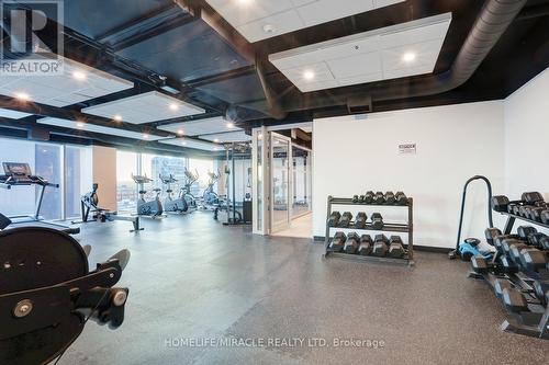 1406 - 60 Frederick Street, Kitchener, ON - Indoor Photo Showing Gym Room