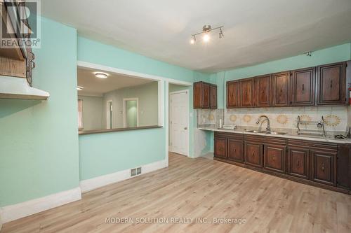 204 Sherman Avenue, Hamilton, ON - Indoor Photo Showing Kitchen With Double Sink