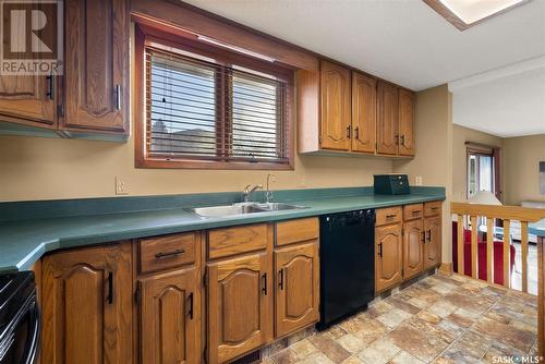 2719 Goodfellow Road, Regina, SK - Indoor Photo Showing Kitchen With Double Sink