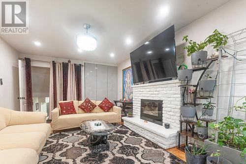 329 Hansen Road, Brampton, ON - Indoor Photo Showing Living Room With Fireplace