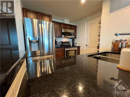 100 Inlet Private Unit#1406, Ottawa, ON - Indoor Photo Showing Kitchen With Stainless Steel Kitchen With Double Sink