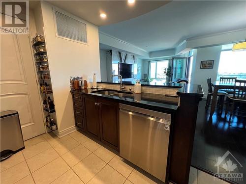 100 Inlet Private Unit#1406, Ottawa, ON - Indoor Photo Showing Kitchen With Double Sink