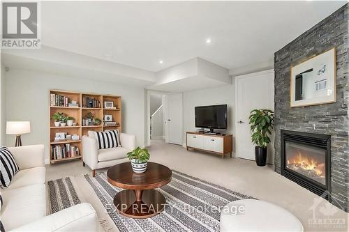 1304 Avenue P Avenue, Ottawa, ON - Indoor Photo Showing Living Room With Fireplace