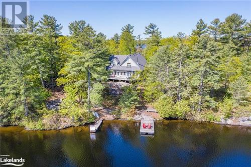 Aerial view with a water view - 1320 360 Island, Port Severn, ON - Outdoor With Body Of Water With View