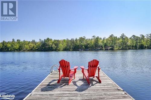 Dock area with a water view - 1320 360 Island, Port Severn, ON - Outdoor With Body Of Water With View