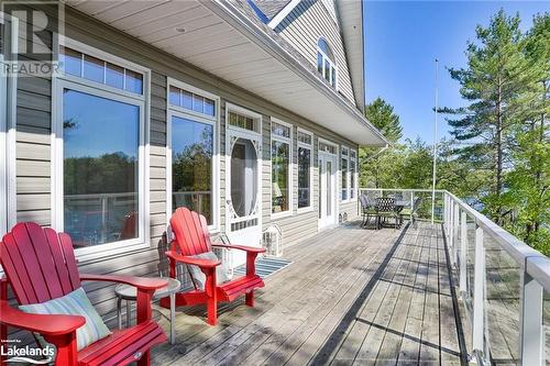 View of deck - 1320 360 Island, Port Severn, ON - Outdoor With Deck Patio Veranda With Exterior