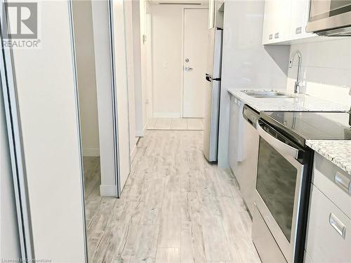 257 Hemlock Street Unit# 417, Waterloo, ON - Indoor Photo Showing Kitchen With Stainless Steel Kitchen