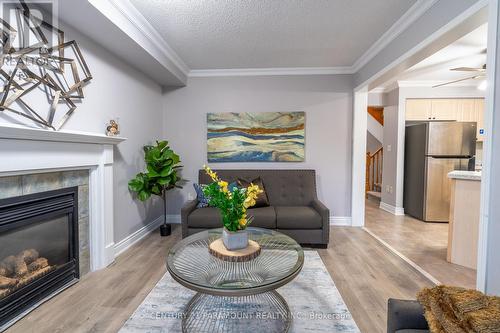 69 Narrow Valley Crescent, Brampton, ON - Indoor Photo Showing Living Room With Fireplace