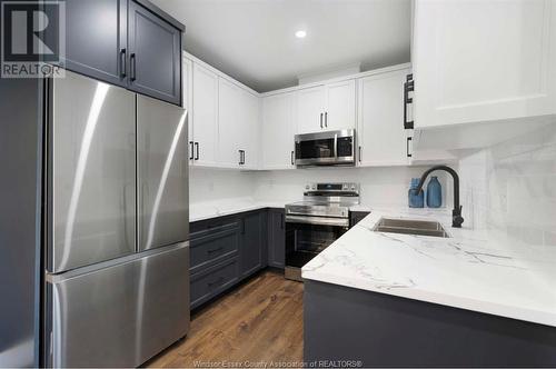 755 Grand Marais Unit# 103, Windsor, ON - Indoor Photo Showing Kitchen With Double Sink With Upgraded Kitchen