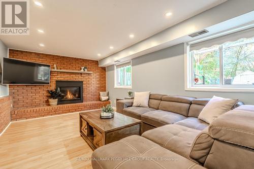 46 Patricia Avenue, Barrie, ON - Indoor Photo Showing Living Room With Fireplace