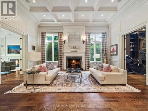 44 Fifeshire Road, Toronto, ON - Indoor Photo Showing Living Room With Fireplace