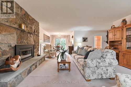 6 Haileybury Drive, Toronto, ON - Indoor Photo Showing Living Room With Fireplace