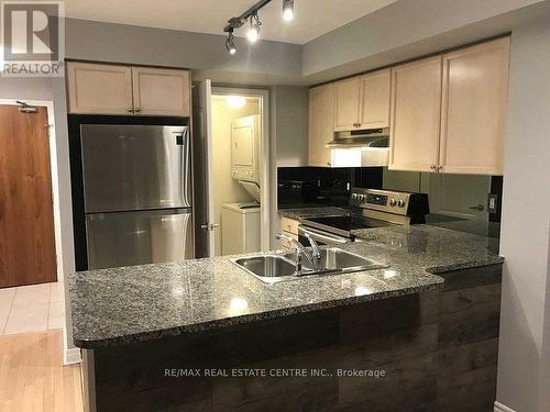 1310 - 33 Elm Drive, Mississauga, ON - Indoor Photo Showing Kitchen With Double Sink With Upgraded Kitchen