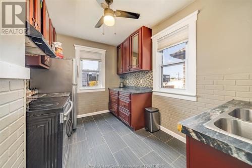 861 Goyeau, Windsor, ON - Indoor Photo Showing Kitchen With Double Sink