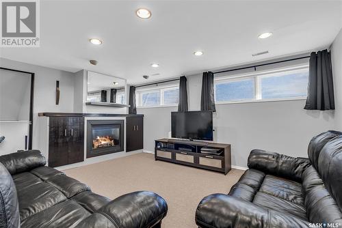 1626 Mckercher Drive, Saskatoon, SK - Indoor Photo Showing Living Room With Fireplace