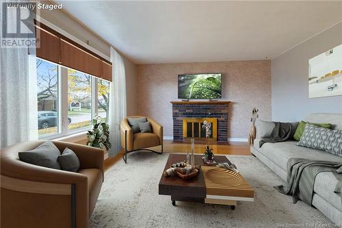 26 Katherine Avenue, Moncton, NB - Indoor Photo Showing Living Room With Fireplace