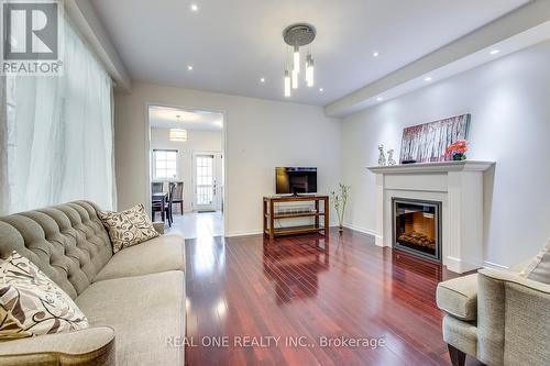 127 Preston Meadow Avenue, Mississauga, ON - Indoor Photo Showing Living Room With Fireplace