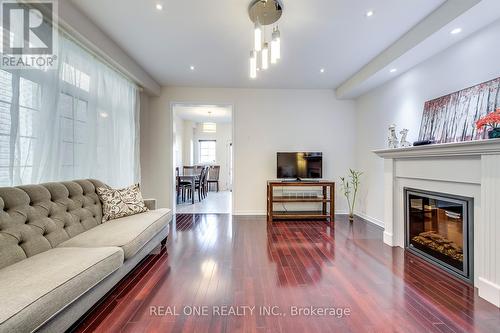 127 Preston Meadow Avenue, Mississauga, ON - Indoor Photo Showing Living Room With Fireplace