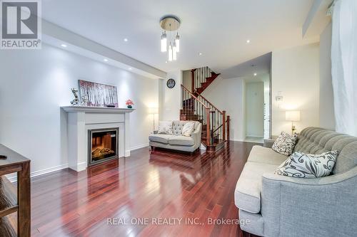 127 Preston Meadow Avenue, Mississauga, ON - Indoor Photo Showing Living Room With Fireplace