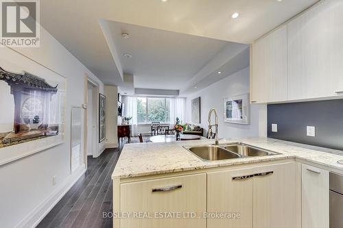 206 - 88 Davenport Road, Toronto, ON - Indoor Photo Showing Kitchen With Double Sink