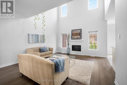 13 Tea Rose Road, Brampton, ON - Indoor Photo Showing Living Room With Fireplace