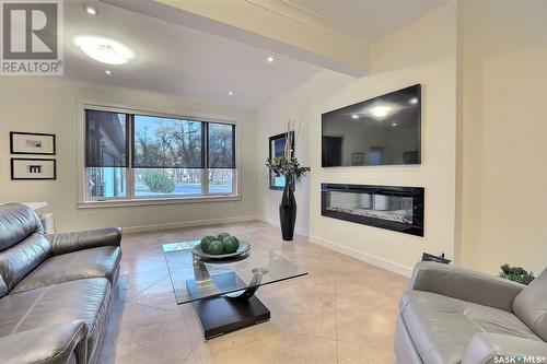 6 1651 Anson Road, Regina, SK - Indoor Photo Showing Living Room With Fireplace